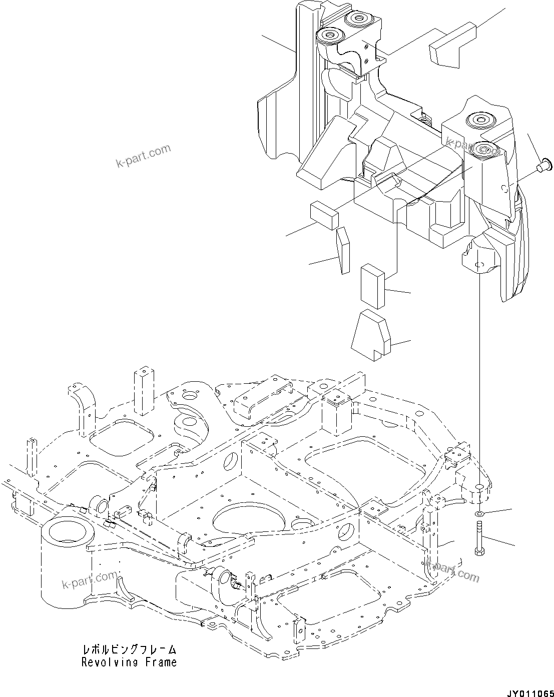 Komatsu parts book diagram for PC55MR-3 S/N 15001-UP: ?іЭАіґІД, (#15001-15426)
