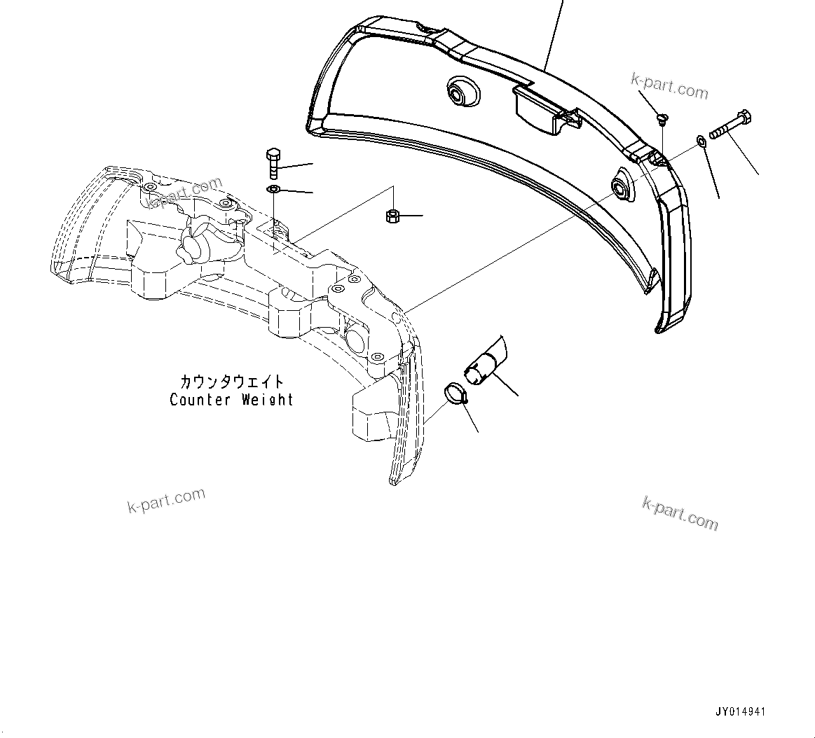 Komatsu parts book diagram for PC55MR-3 S/N 15001-UP: ?іЭАіґІД,  ?іЭАіґІД  ?КЮ ? (‘ќ—К ?іЭАіґІД •T)(#16001-16500)