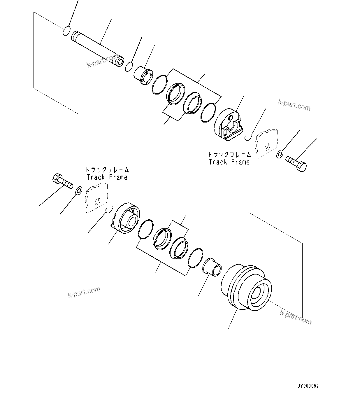 Komatsu parts book diagram for PC55MR-3 S/N 15001-UP: ДЧЇё МЪ ?С, ДЧЇёЫ ?Ч(#16501-19691)