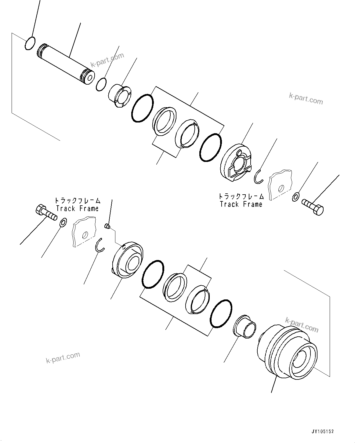 Komatsu parts book diagram for PC55MR-3 S/N 15001-UP: ДЧЇё МЪ ?С, ДЧЇёЫ ?Ч(#19692-)