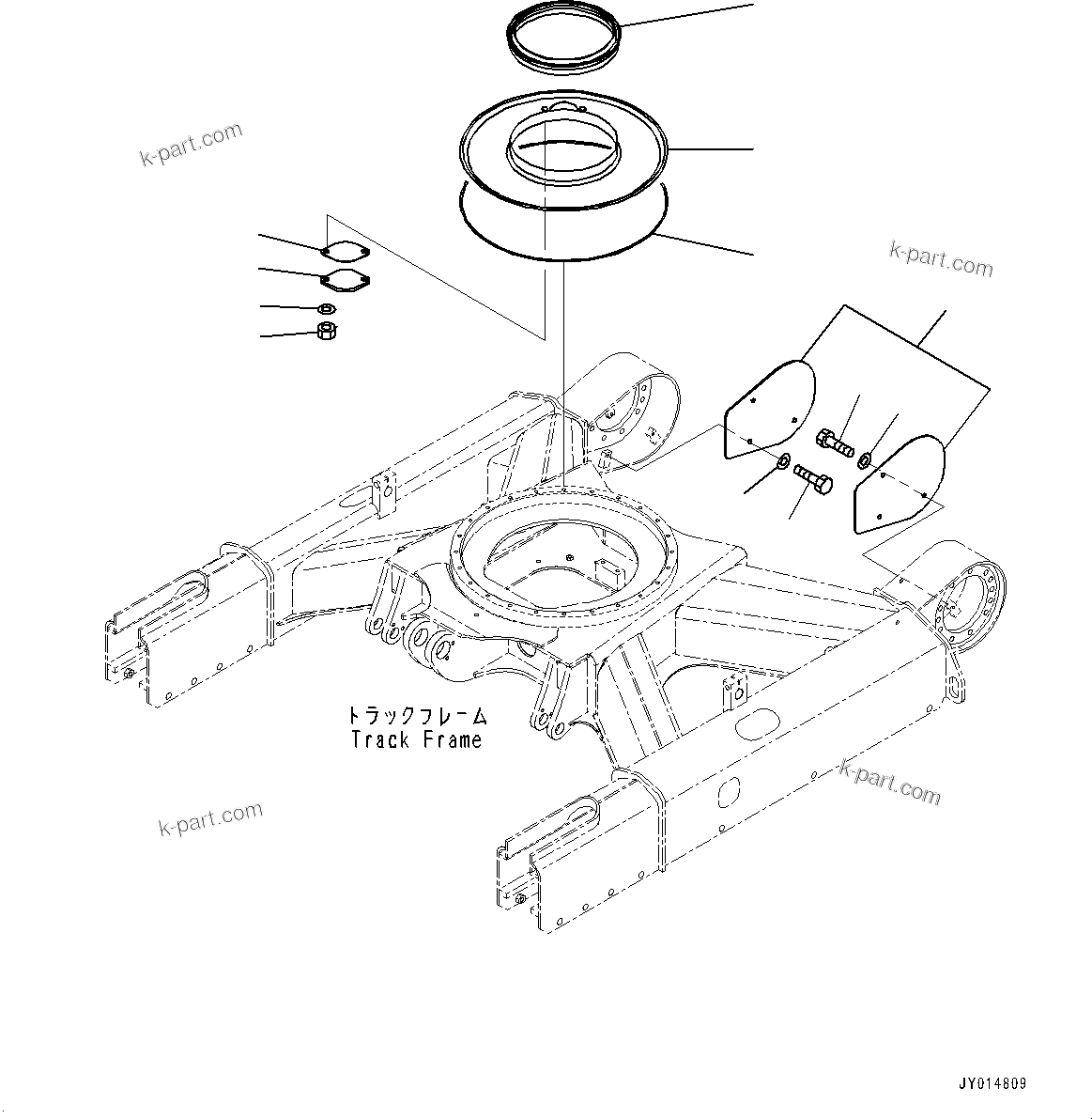 Komatsu parts book diagram for PC55MR-3 S/N 15001-UP: ДЧЇё МЪ ?С, ёЮШ ?Ѕ КЮЅҐМ ?ІЕЩ ДЮЧІМЮ  ?КЮ ?(#16001-16500)