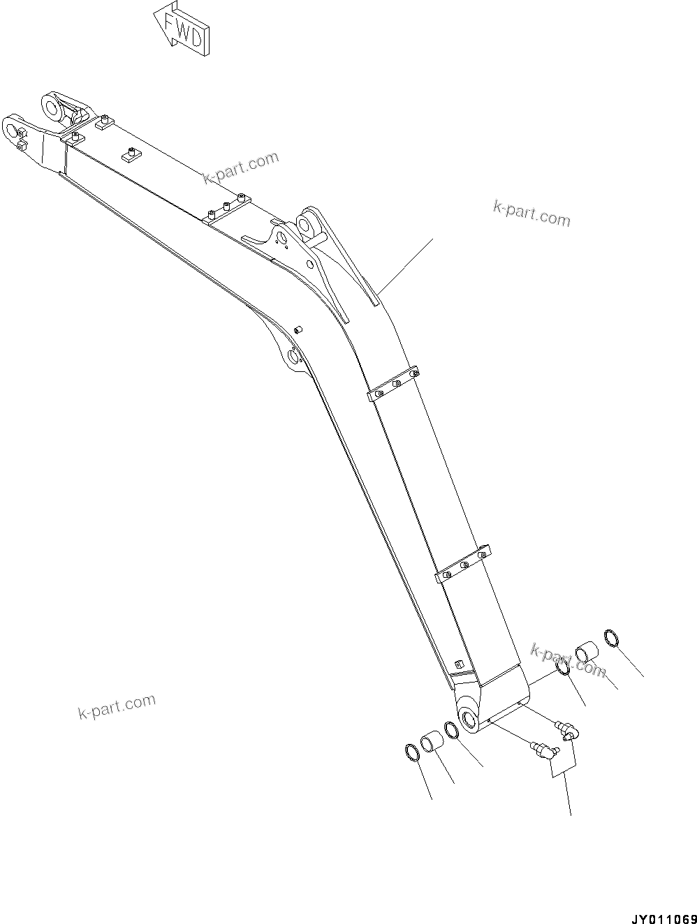 Komatsu parts book diagram for PC55MR-3 S/N 15001-UP: МЮ ?С ХЖЇД, МЮ ?СҐМЮј ?(#15001-15400)