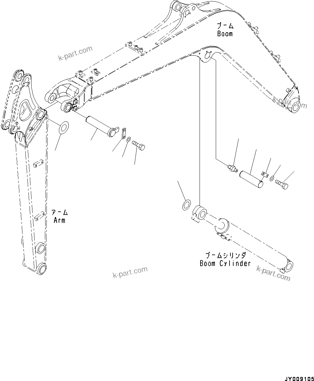 Komatsu parts book diagram for PC55MR-3 S/N 15001-UP: МЮ ?С ХЖЇД, ЛЯЭ, МЮ ?С јШЭАЮ Ґ ? ?С(#16001-)