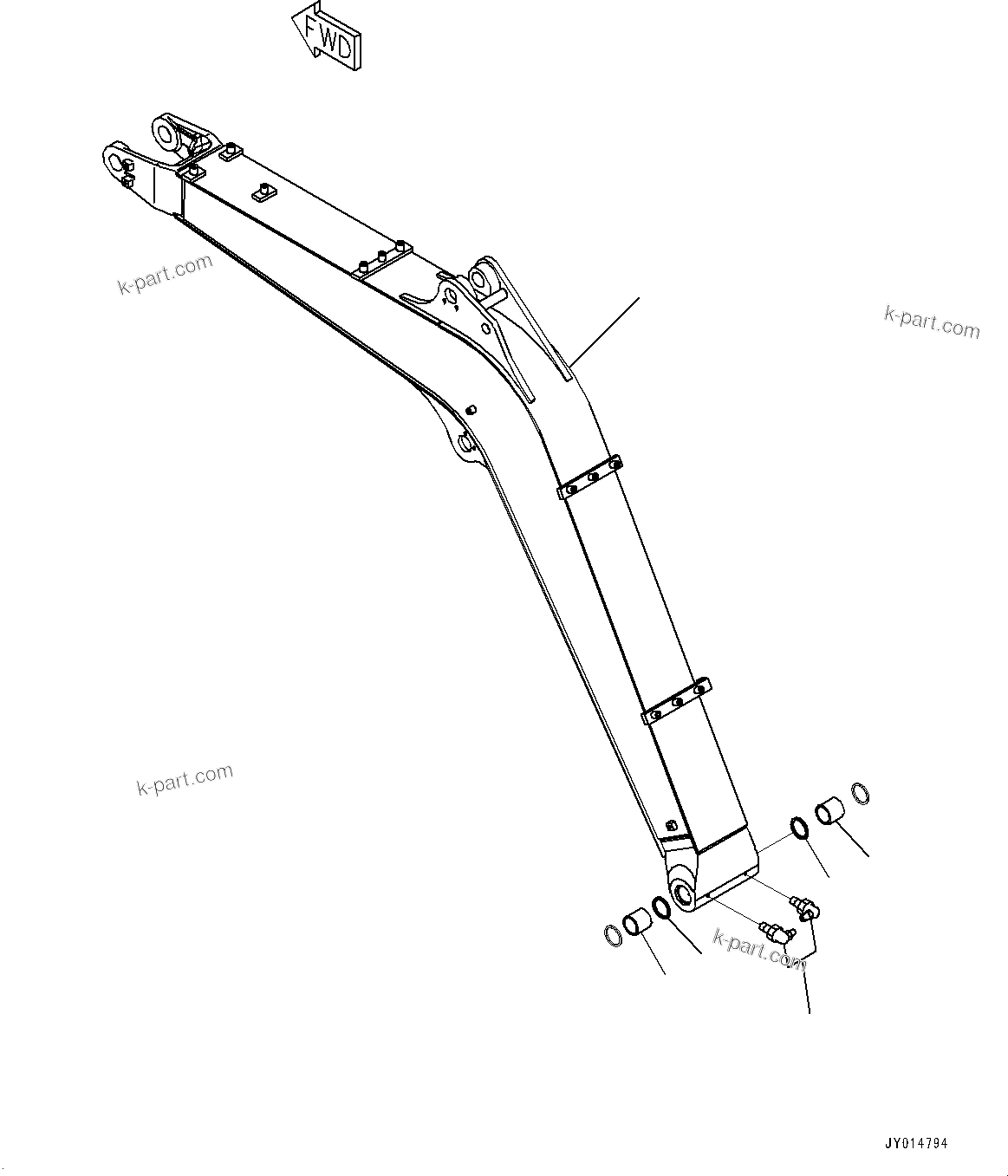 Komatsu parts book diagram for PC55MR-3 S/N 15001-UP: МЮ ?С ХЖЇД, МЮ ?СҐМЮј ?(#16001-)