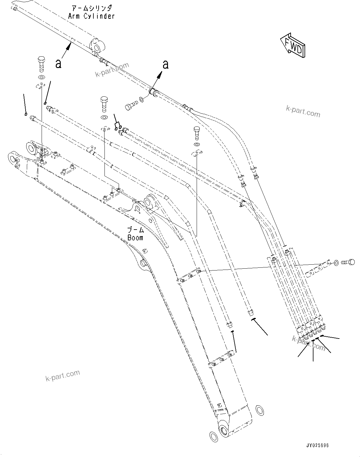 Komatsu parts book diagram for PC55MR-3 S/N 15001-UP: МЮ ?С ХЖЇД, OШЭёЮ (1  ?АЇБТЭД •T)(#16001-)
