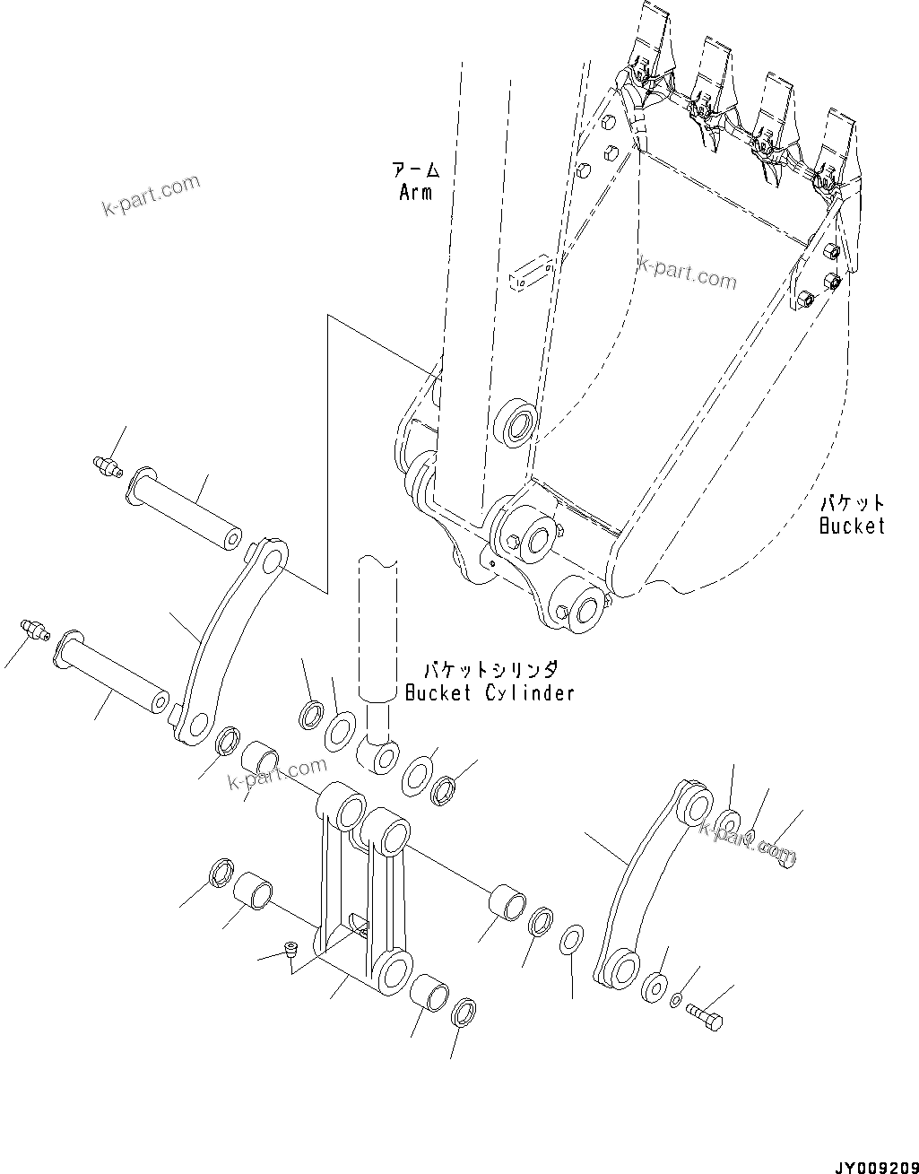 Komatsu parts book diagram for PC55MR-3 S/N 15001-UP: ? ?С ХЖЇД, КЮ№ЇД ШЭё(#15001-16000)