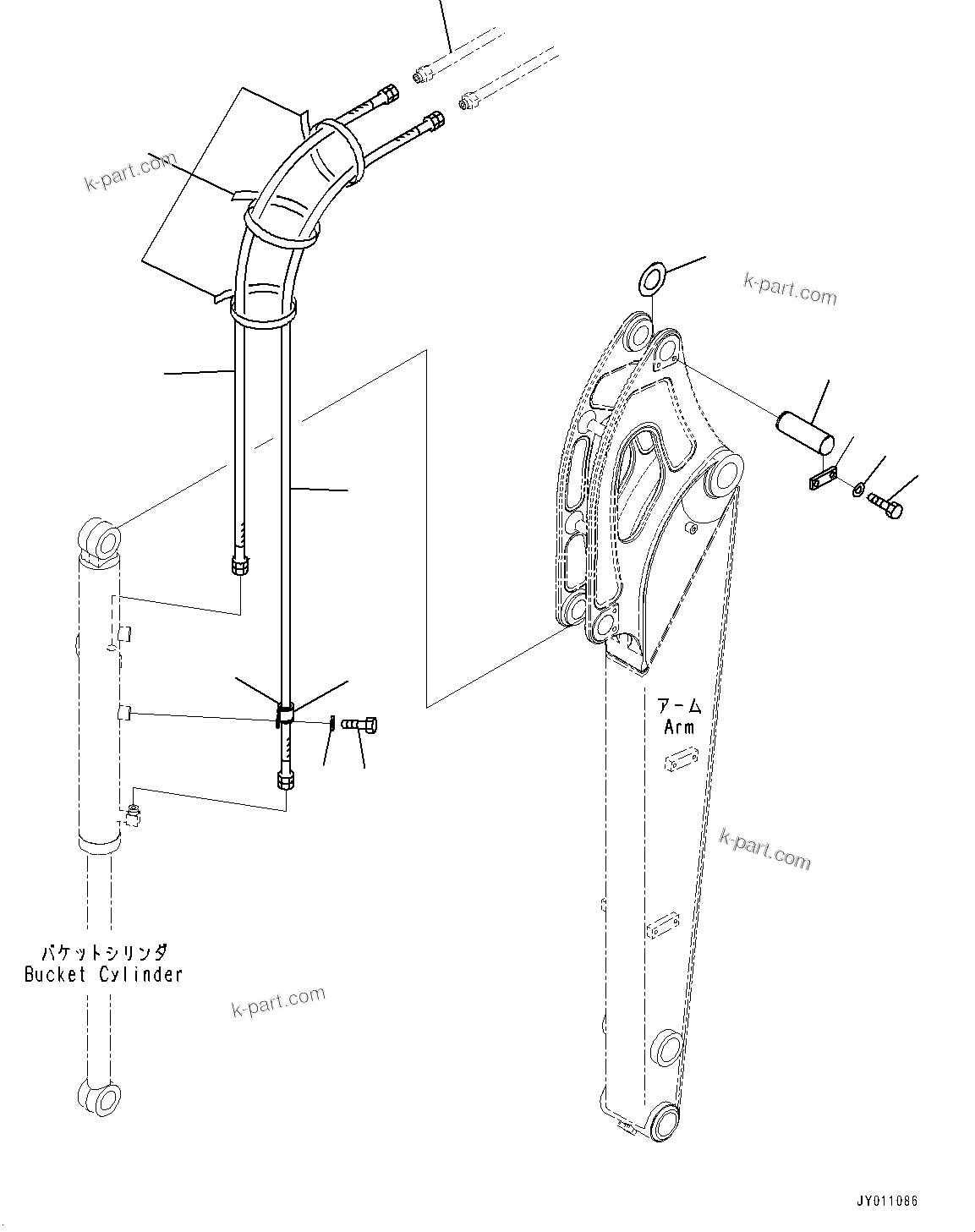Komatsu parts book diagram for PC55MR-3 S/N 15001-UP: ? ?С ХЖЇД, КЮ№ЇД јШЭАЮ ”ZЉЗ(#15001-16000)