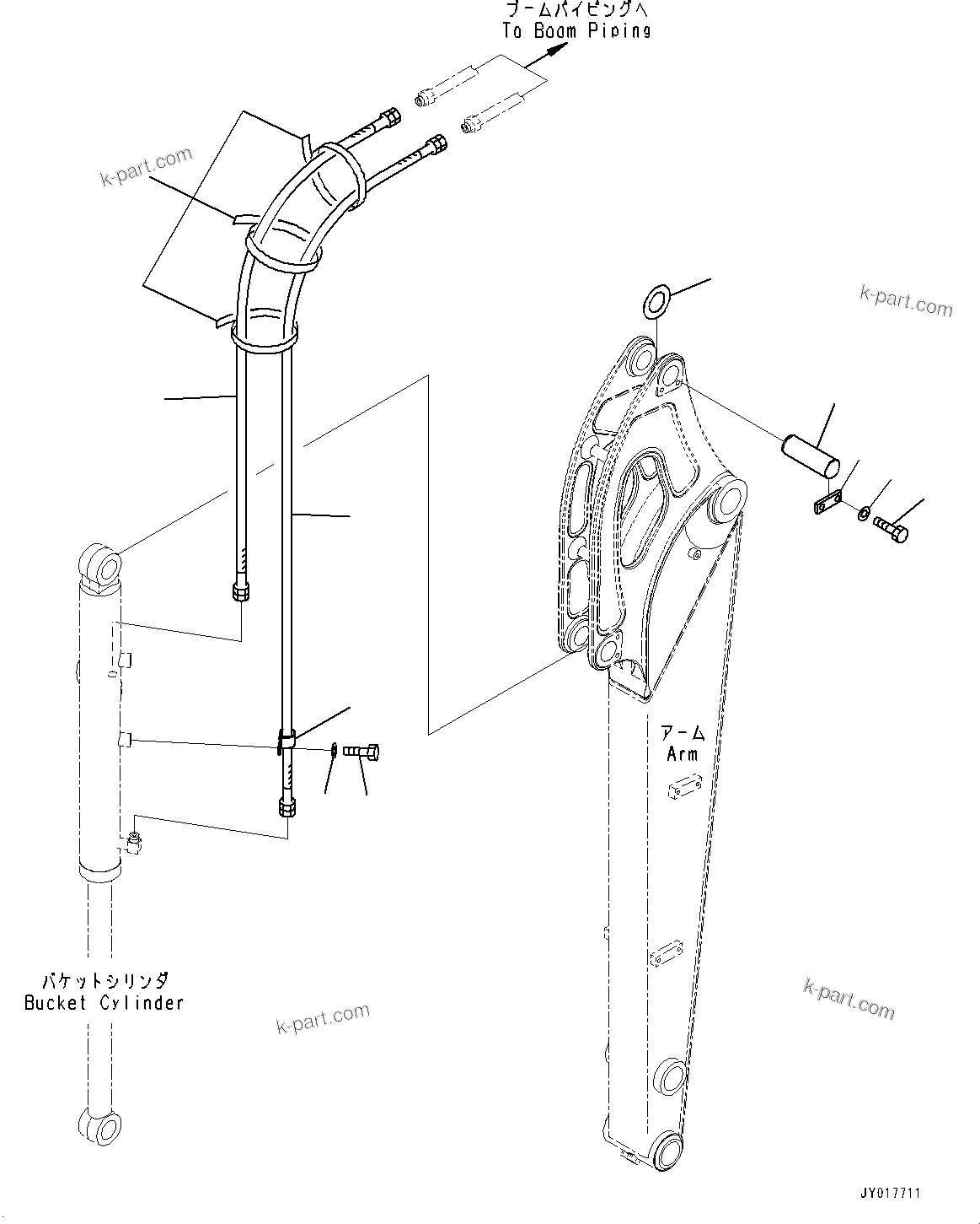 Komatsu parts book diagram for PC55MR-3 S/N 15001-UP: ? ?С ХЖЇД, КЮ№ЇД јШЭАЮ ”ZЉЗ(#16510-18462)