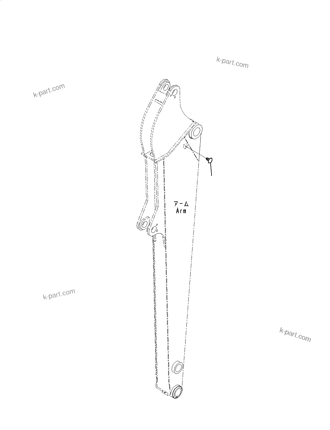 Komatsu parts book diagram for PC55MR-3 S/N 15001-UP: ? ?С ХЖЇД,  ? ?ЇМЯ (2000MM  ? ?С)(#16001-)