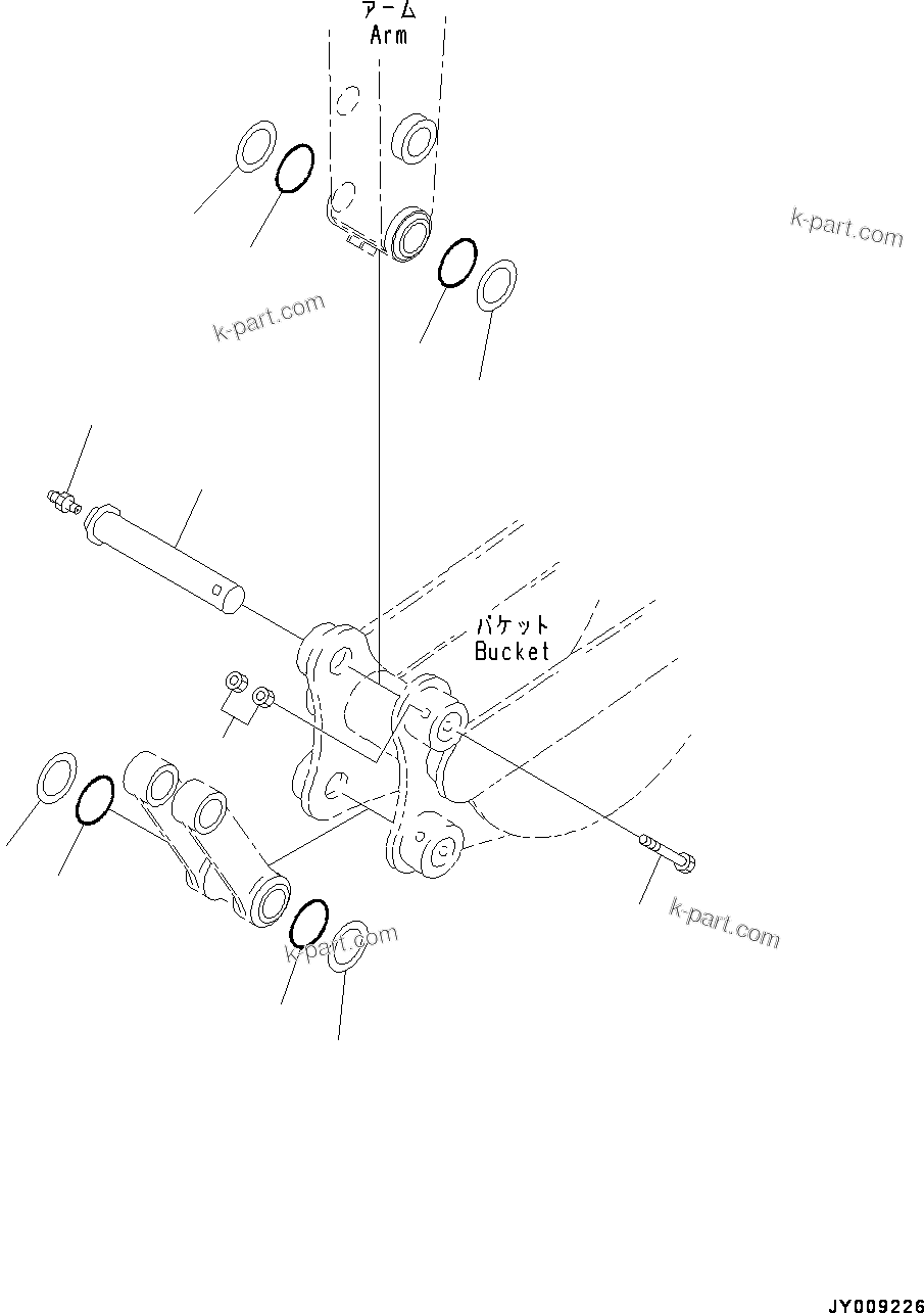 Komatsu parts book diagram for PC55MR-3 S/N 15001-UP: КЮ№ЇД ЛЯЭ, (#15001-)