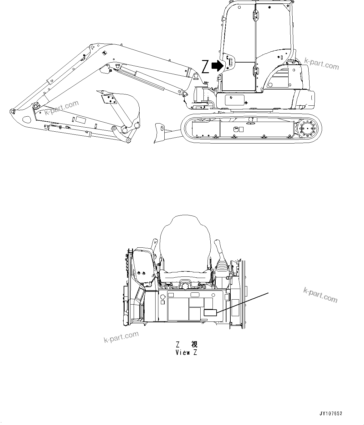 Komatsu parts book diagram for PC55MR-3 S/N 15001-UP: КЮ№ЇД, ЊXЌђМЯЪ ?Д(#15001-)