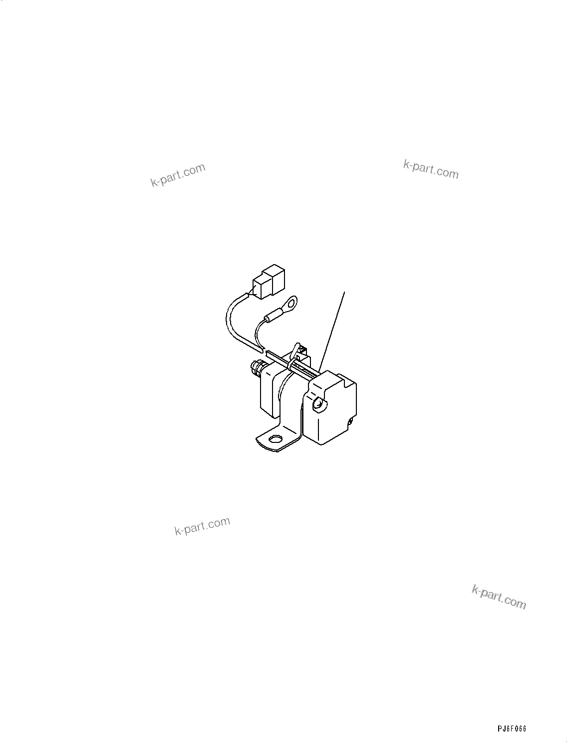 Komatsu parts book diagram for SAA4D107E-1D S/N 26527701-UP (For PC160LC-8): STARTING MOTOR RELAY (#26527701-)