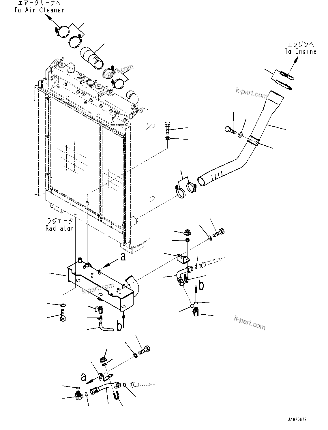 Komatsu parts book diagram for D65PX-16 S/N 80001-UP: ЧјЮґ ?А,  ?ІЩ ё ?Ч(#80001-)