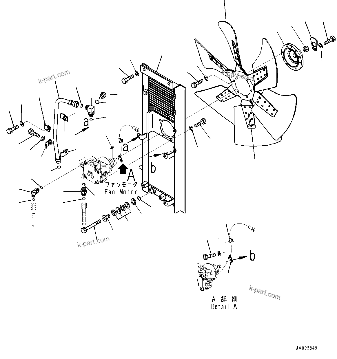 Komatsu parts book diagram for D65PX-16 S/N 80001-UP: ЧјЮґ ?А, У ?А Ћж•T‚Ї(#80001-)