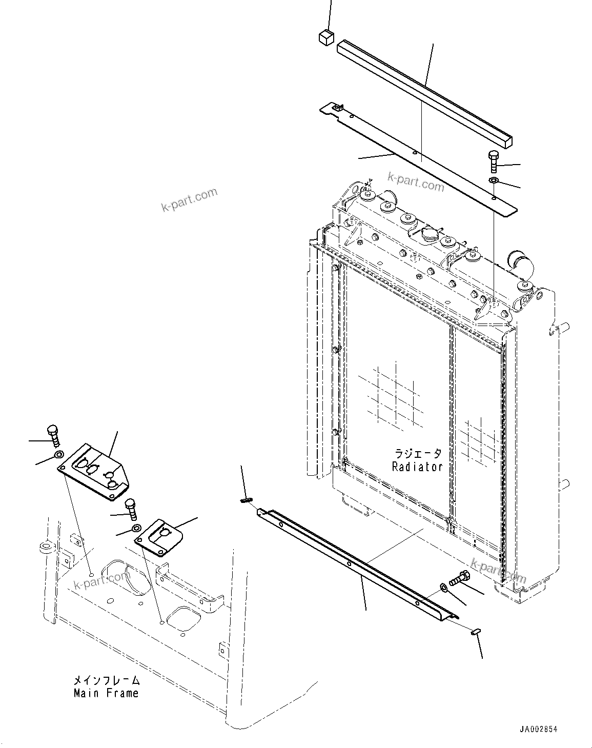 Komatsu parts book diagram for D65PX-16 S/N 80001-UP: ЧјЮґ ?А, КЮЇМЩ(#80001-)
