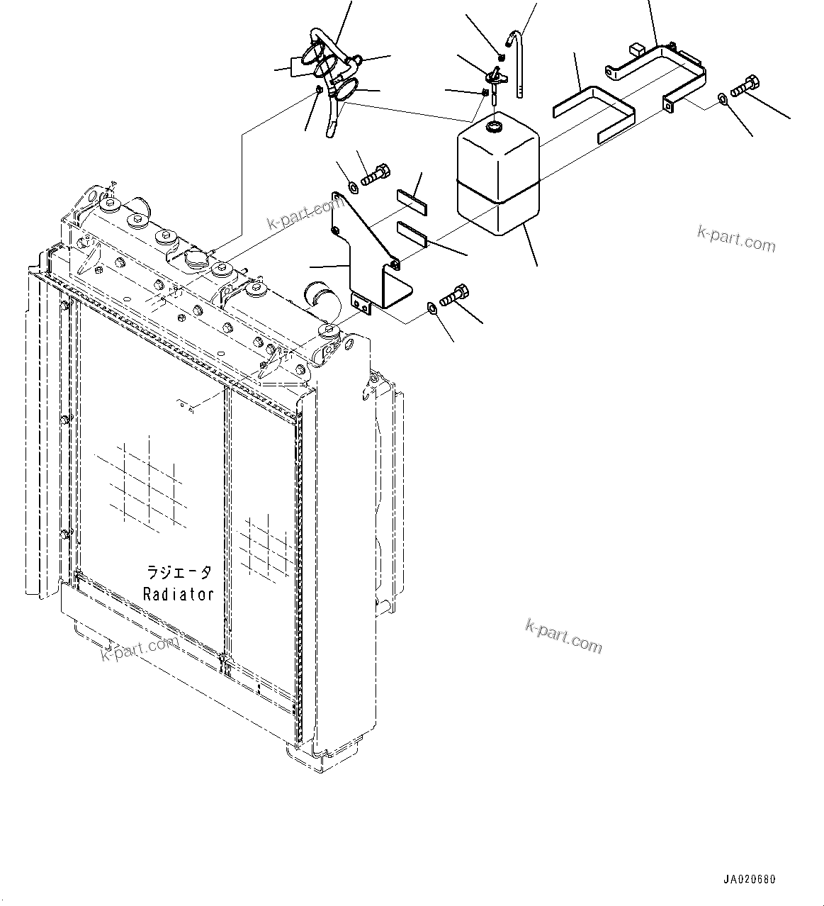 Komatsu parts book diagram for D65PX-16 S/N 80001-UP: ЧјЮґ ?А, іІЭДЮ і ?Їј ? АЭё(#80001-)
