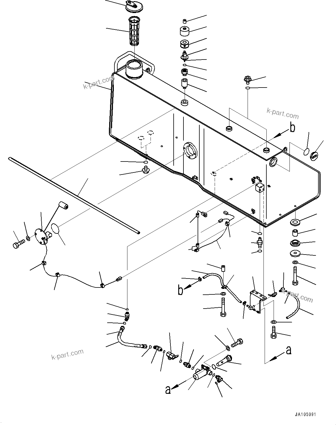 Komatsu parts book diagram for D65PX-16 S/N 80001-UP: ”R—їАЭё, (#83109-)