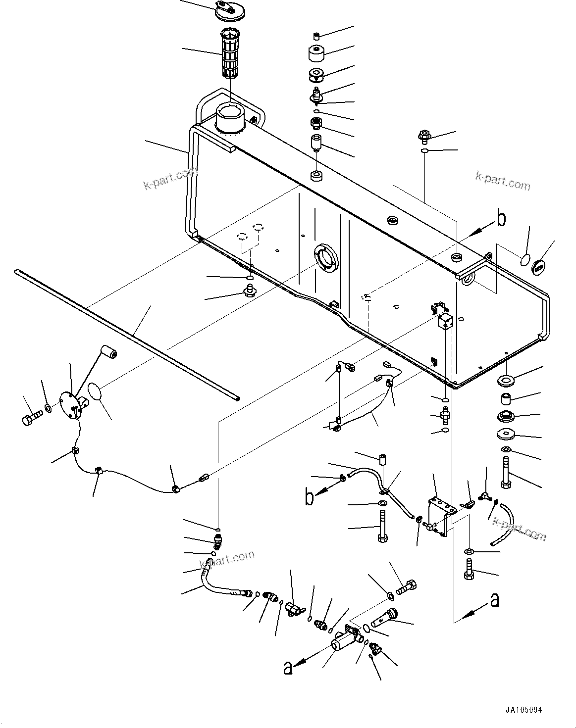 Komatsu parts book diagram for D65PX-16 S/N 80001-UP: ”R—їАЭё, (ЋY”PЋD—L —P)(#83109-)