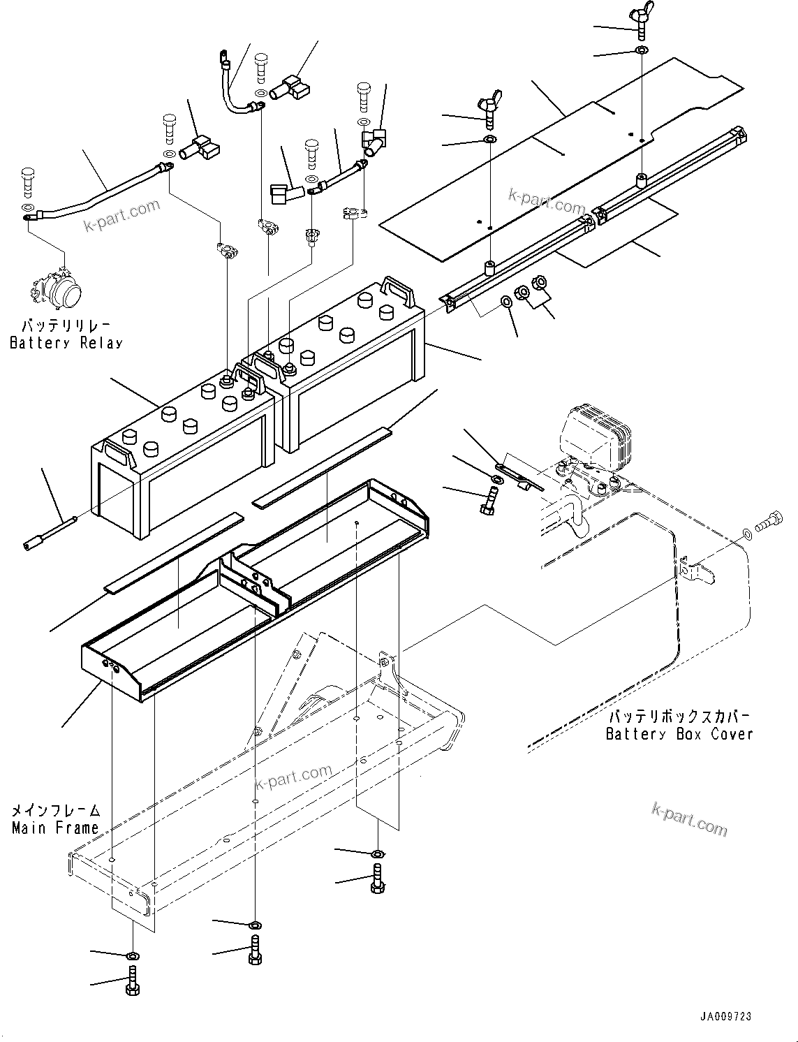 Komatsu parts book diagram for D65PX-16 S/N 80001-UP: КЮЇГШ, (‘е—E—К)(#80950-84090)