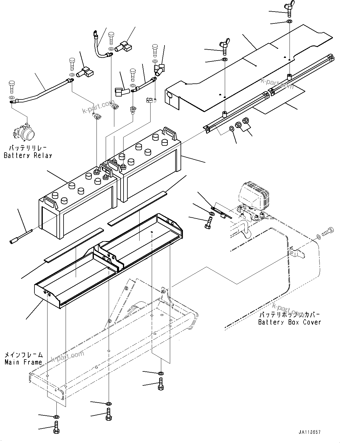 Komatsu parts book diagram for D65PX-16 S/N 80001-UP: КЮЇГШ, (‘е—E—К)(#84091-)