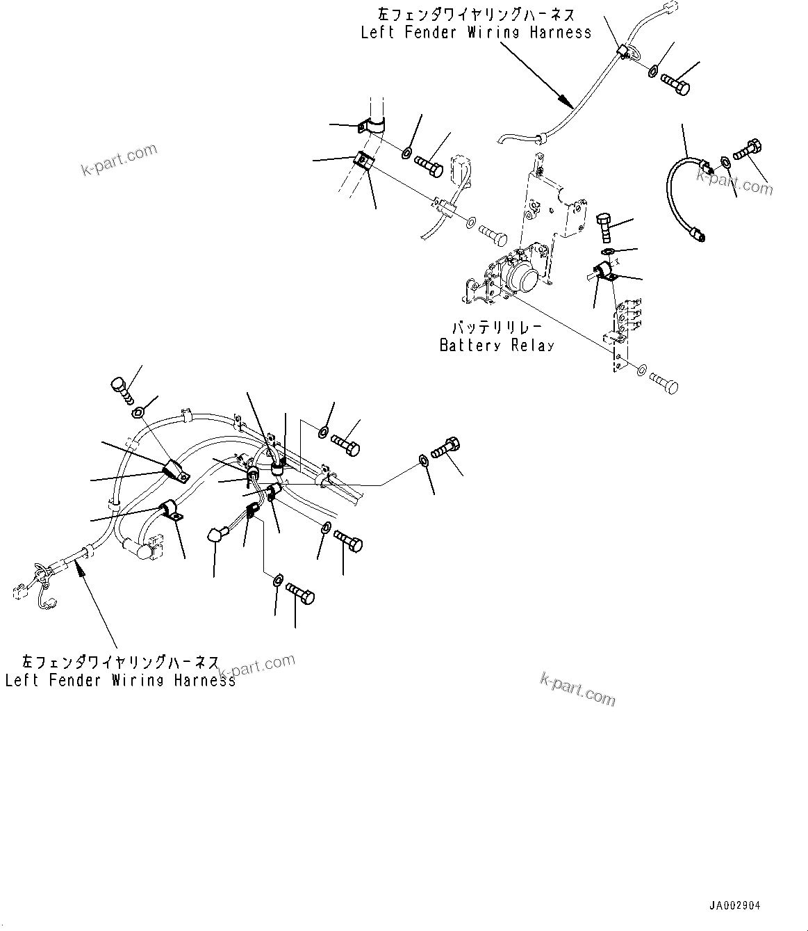 Komatsu parts book diagram for D65PX-16 S/N 80001-UP: ґЪёДШЇё ЬІФШЭёЮК ?ИЅ, Ћж•T‚Ї(#80001-)