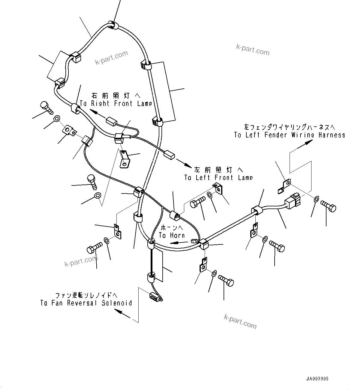 Komatsu parts book diagram for D65PX-16 S/N 80001-UP: ґЪёДШЇё ЬІФШЭёЮК ?ИЅ, ЬІФШЭёЮК ?ИЅҐёШЇМЯ (ЋY”PЋD—L —P)(#80001-)