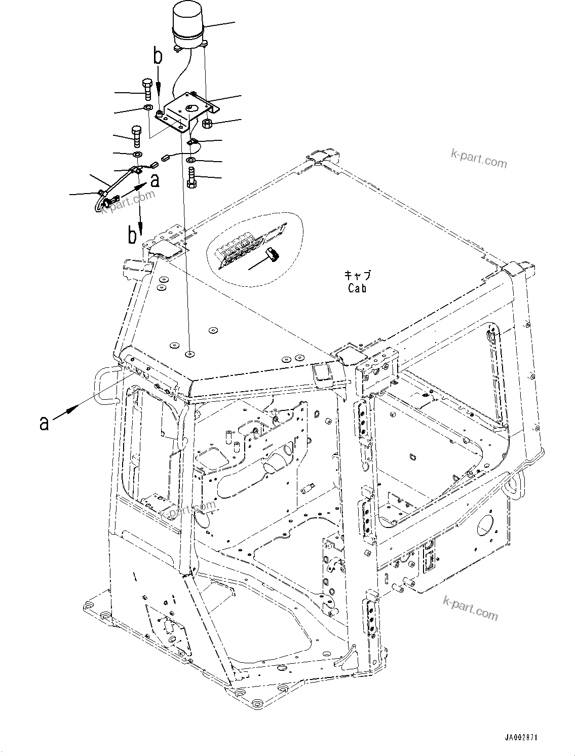 Komatsu parts book diagram for D65PX-16 S/N 80001-UP: ЛЮ ?єЭ ЧЭМЯ, (#80001-84425)