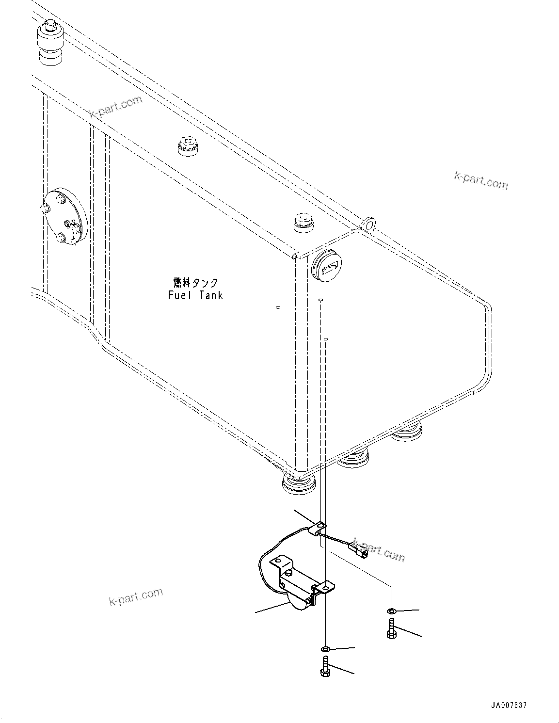 Komatsu parts book diagram for D65PX-16 S/N 80001-UP: КЮЇё ?ЇМЯ ?Ч ?С, (ROPS  ? ?ЙЛЯ •T)(#80001-)