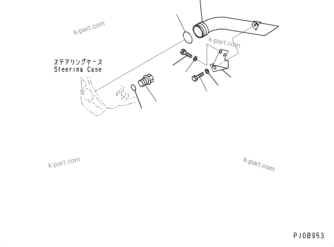 Komatsu parts book diagram for D65PX-16 S/N 80001-UP: КЯЬ ? ДЪІЭ, ЅГ ?ШЭёЮ № ?Ѕ (2/2)(#80001-)