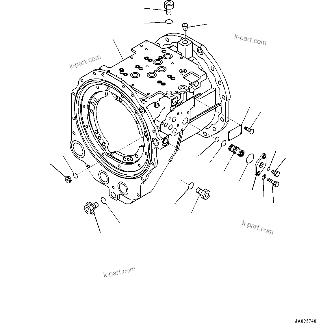 Komatsu parts book diagram for D65PX-16 S/N 80001-UP: КЯЬ ? ДЪІЭ, ДЧЭЅРЇј ?Э № ?Ѕ(#80001-)
