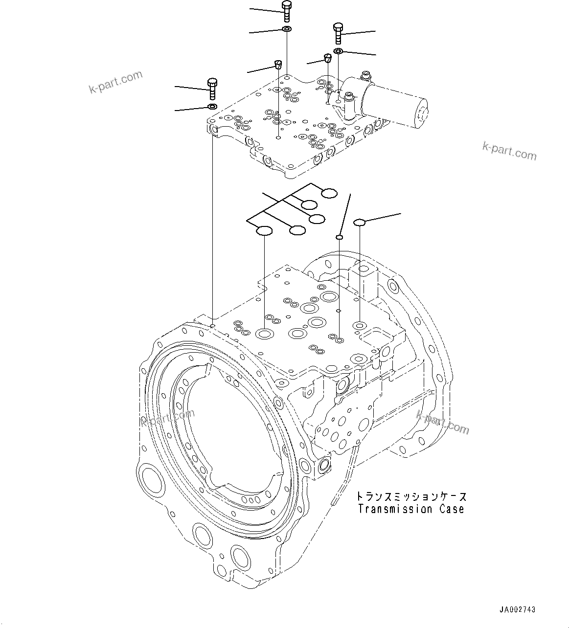 Komatsu parts book diagram for D65PX-16 S/N 80001-UP: КЯЬ ? ДЪІЭ, ДЧЭЅРЇј ?Э E.C.M.V. КЮЩМЮ Ћж•T‚Ї(#80001-)
