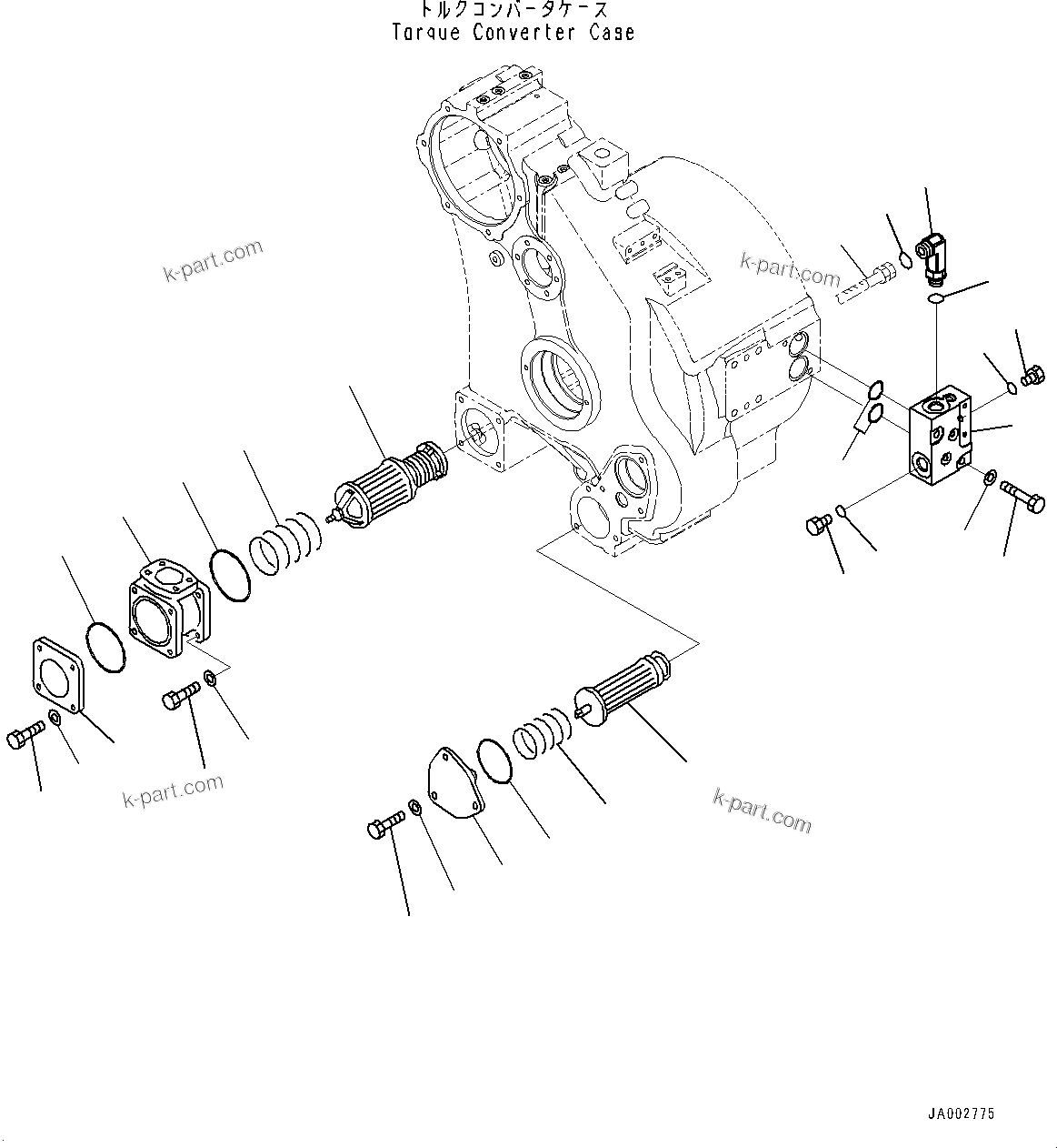 Komatsu parts book diagram for D65PX-16 S/N 80001-UP: КЯЬ ? ДЪІЭ, ЅДЪ ?Е(#80001-)