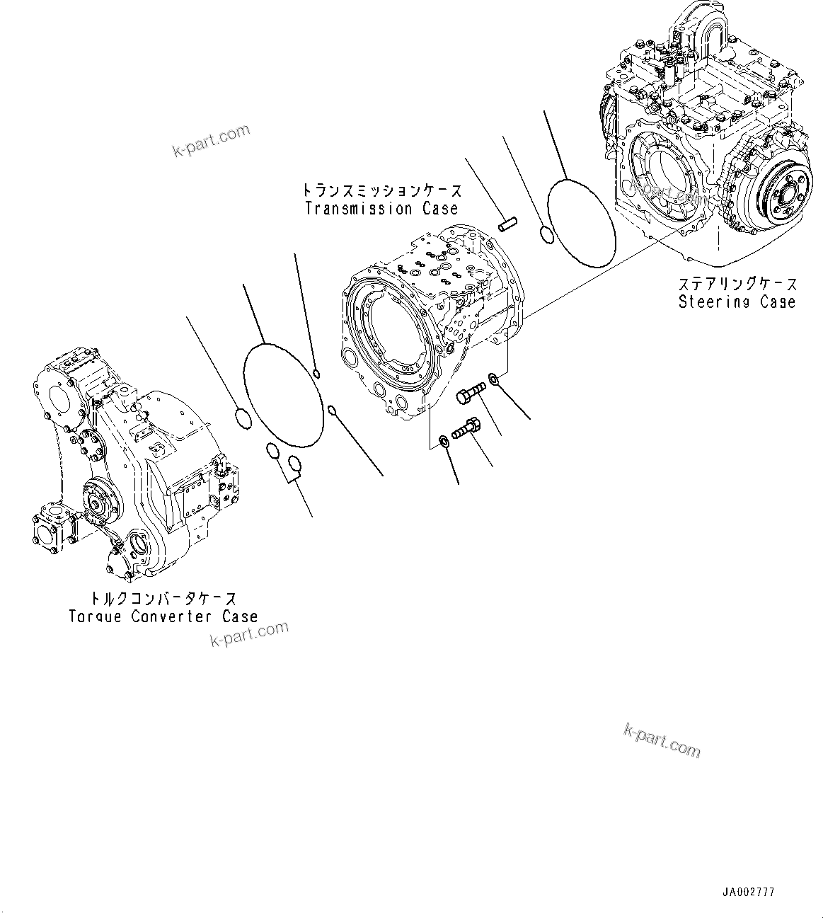Komatsu parts book diagram for D65PX-16 S/N 80001-UP: КЯЬ ? ДЪІЭ, Ћж•T‚Ї (1/2)(#80001-)