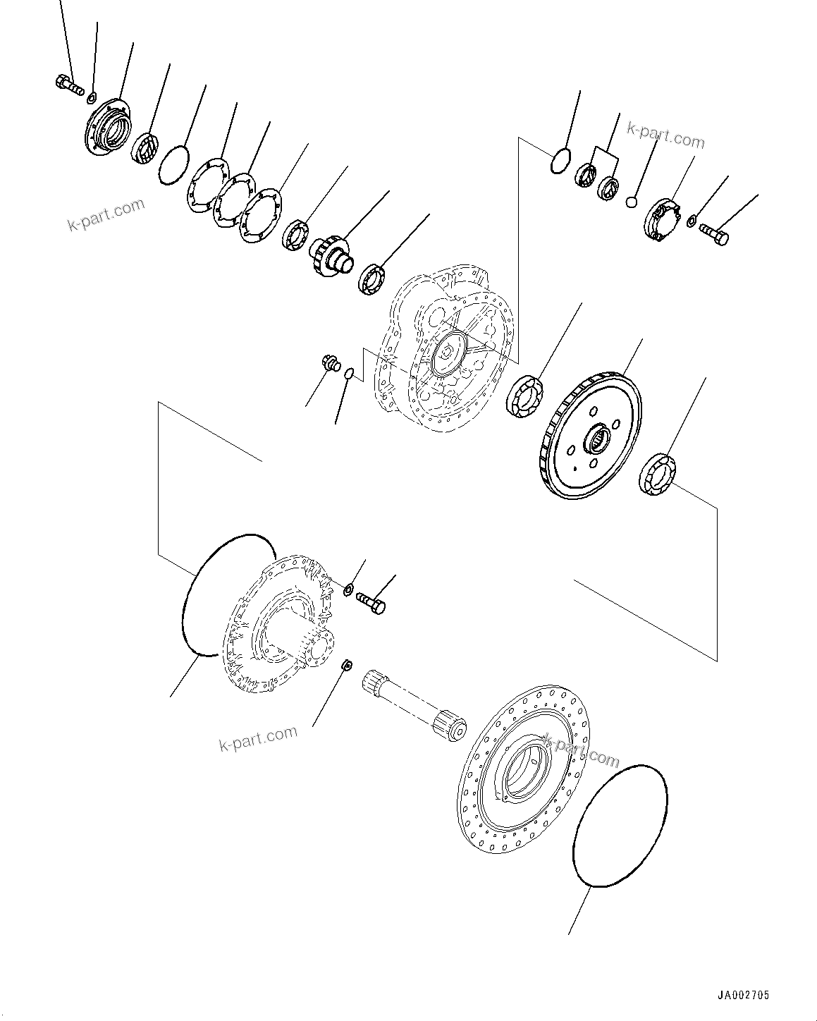Komatsu parts book diagram for D65PX-16 S/N 80001-UP: М ?ІЕЩ ДЮЧІМЮ, ЛЯЖ ?ЭҐ ?ЮФ ?, Ќ ? (PLUS АІМЯ ДЧЇё ј ? ?)(#80001-)
