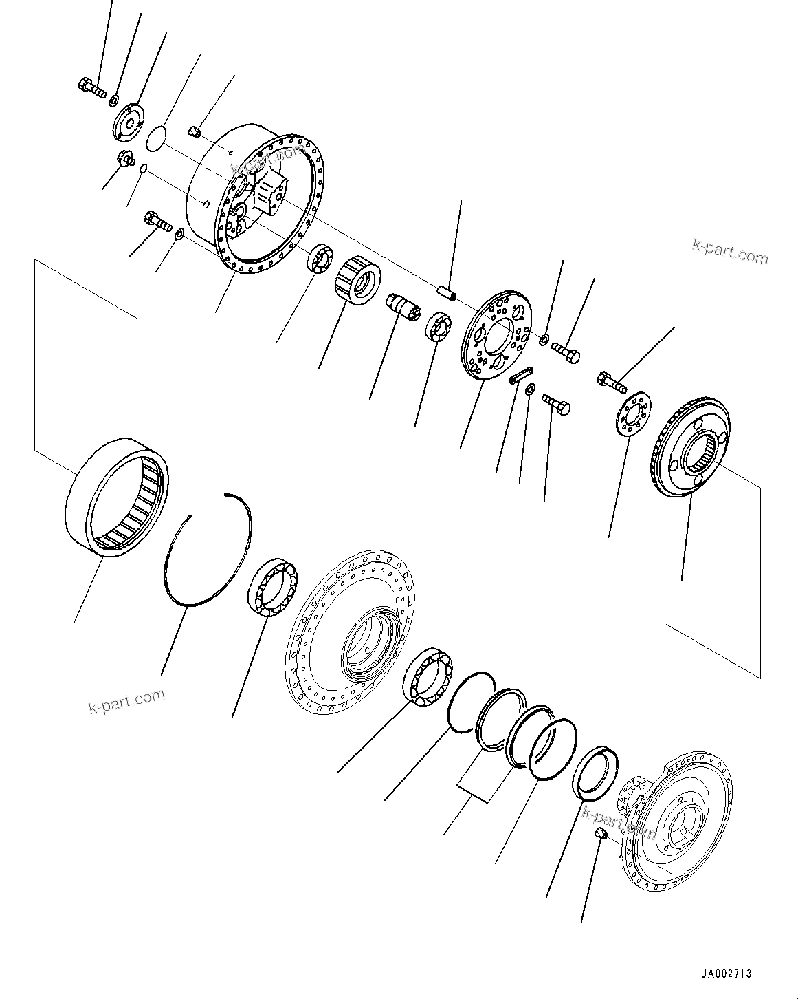 Komatsu parts book diagram for D65PX-16 S/N 80001-UP: М ?ІЕЩ ДЮЧІМЮ,  ? ?Ш ?, ‰E(#80001-)