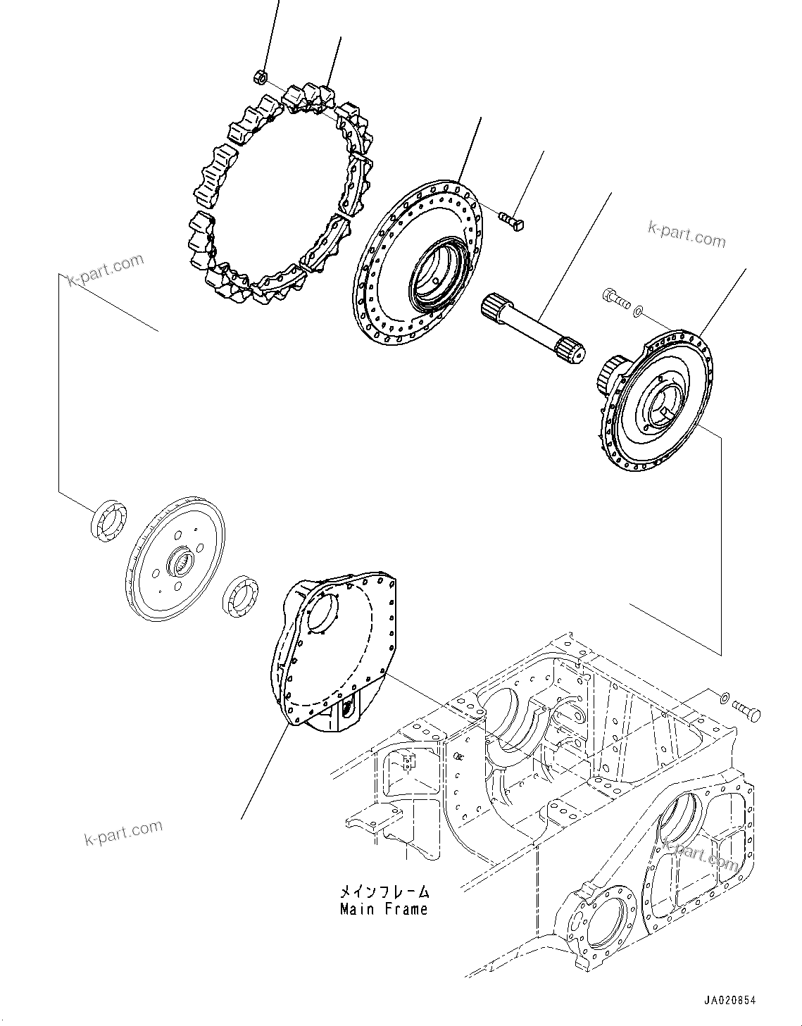 Komatsu parts book diagram for D65PX-16 S/N 80001-UP: М ?ІЕЩ ДЮЧІМЮ, ЅМЯЫ№ЇД КМЮ ‰E(#80001-)