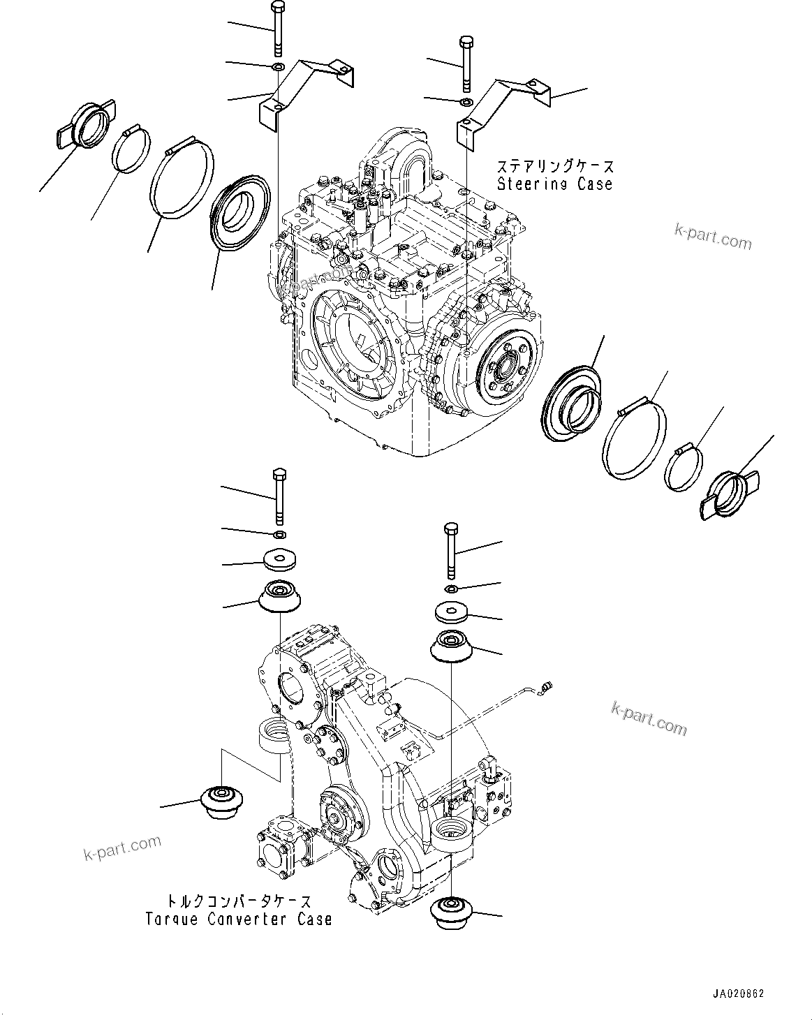 Komatsu parts book diagram for D65PX-16 S/N 80001-UP: КЯЬ ? ДЪІЭ ”ZЉЗ, Ћж•T‚Ї(#80001-)