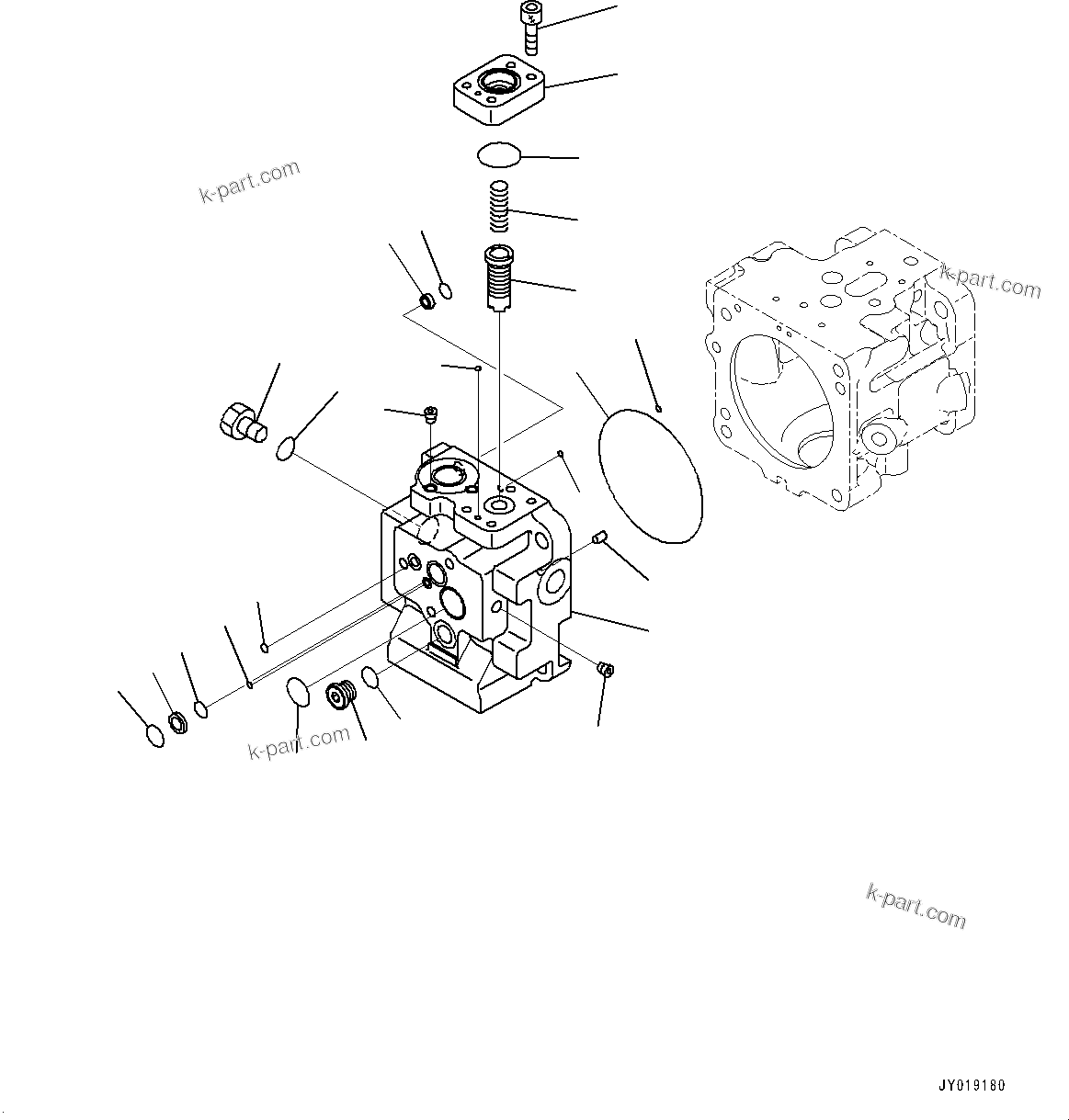 Komatsu parts book diagram for D65PX-16 S/N 80001-UP: –ы€іОЯЭМЯҐУ ?А, М ?Э ОЯЭМЯ (2/6)(#80001-)