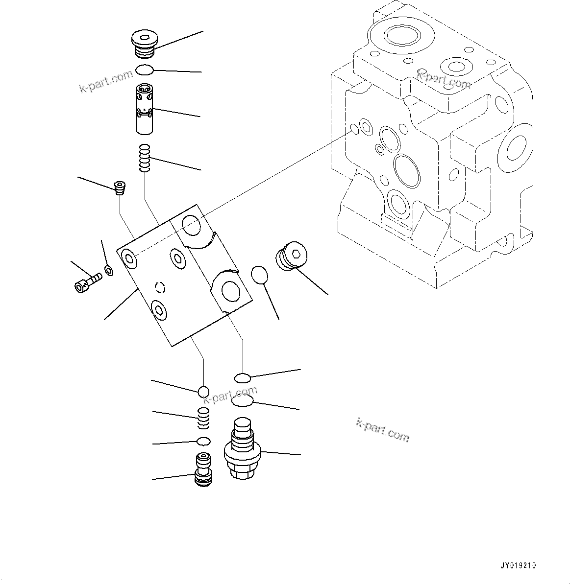 Komatsu parts book diagram for D65PX-16 S/N 80001-UP: –ы€іОЯЭМЯҐУ ?А, М ?Э ОЯЭМЯ (6/6)(#80001-)