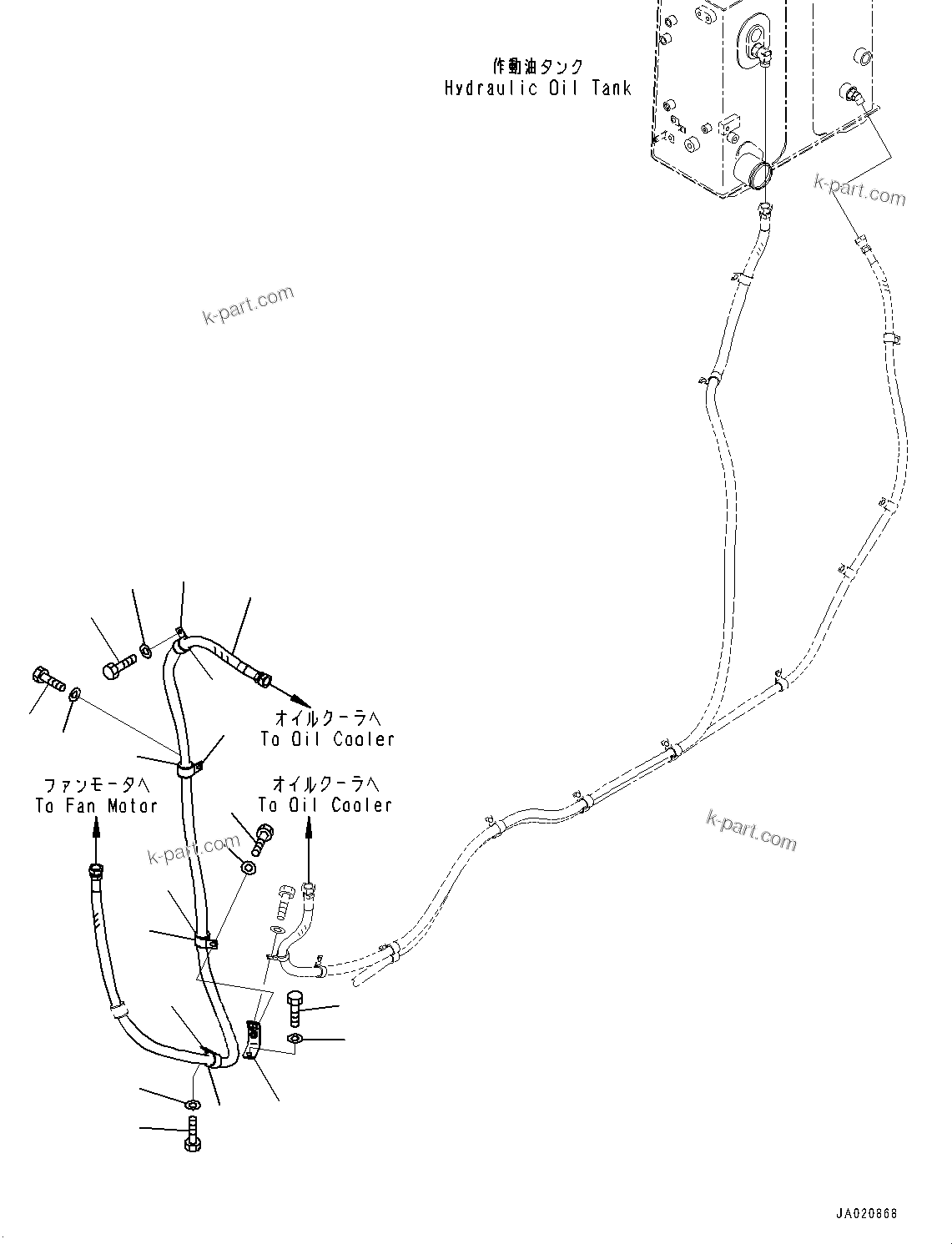 Komatsu parts book diagram for D65PX-16 S/N 80001-UP: –ы€іОЯЭМЯ”ZЉЗ, ІЭМ ?Э У ?А ”ZЉЗ(#80001-)