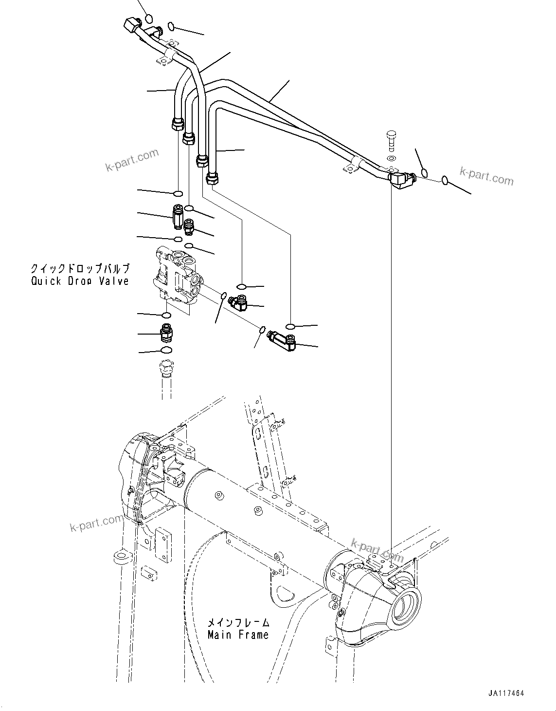 Komatsu parts book diagram for D65PX-16 S/N 80001-UP: ДЮ ? ?Ю МЮЪ ?ДЮ ШМД јШЭАЮ ”ZЉЗ, Б ? ?МЮ(#80001-)