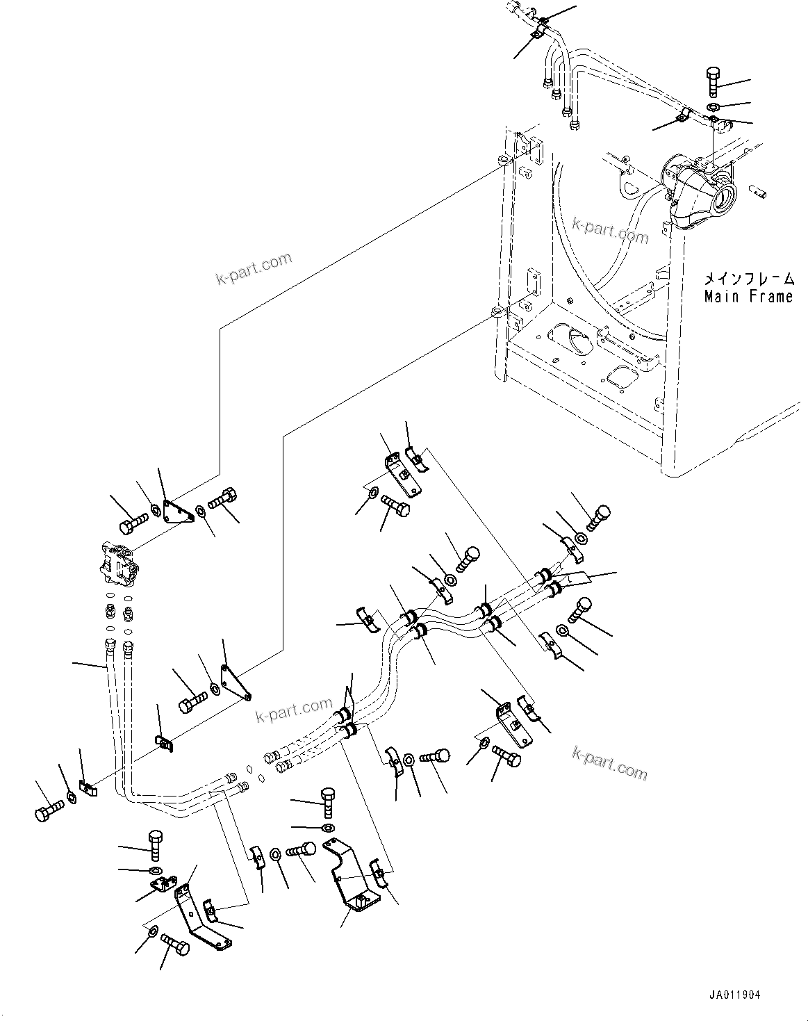 Komatsu parts book diagram for D65PX-16 S/N 80001-UP: ДЮ ? ?Ю МЮЪ ?ДЮ ШМД јШЭАЮ ”ZЉЗ, ёЧЭМЯ(#80001-)
