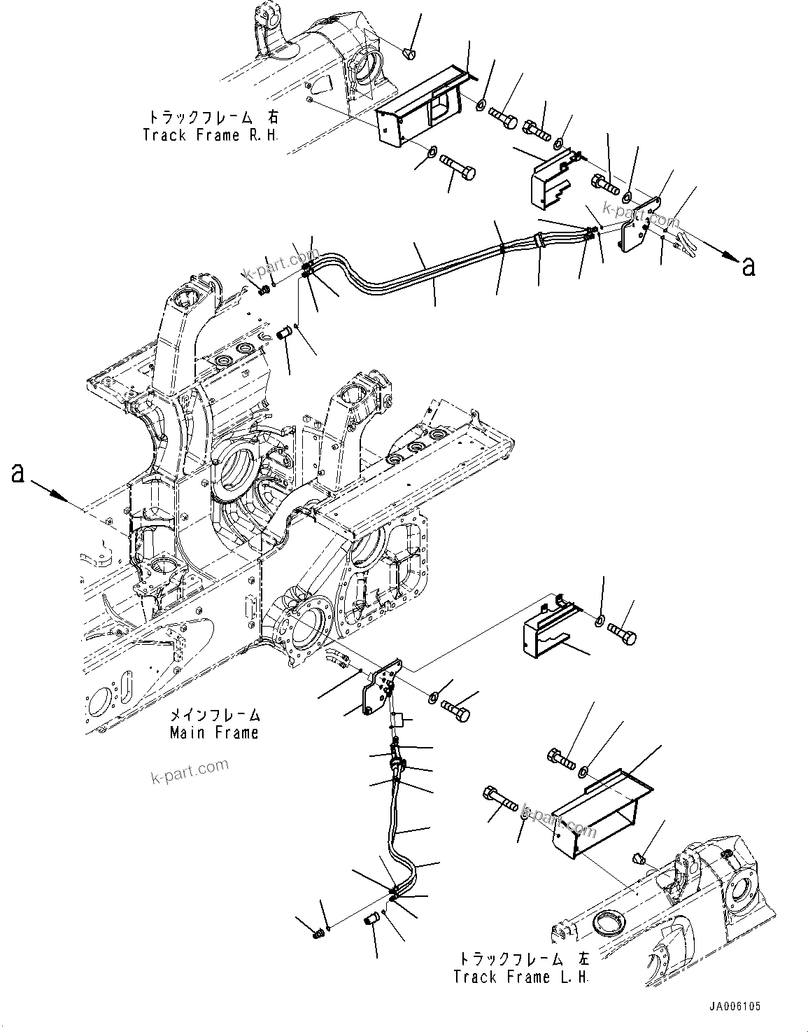 Komatsu parts book diagram for D65PX-16 S/N 80001-UP: ДЮ ? ?Ю МЮЪ ?ДЮ БЩД ”ZЉЗ, ДЧЇё МЪ ?С  ?КЮ ? (КЯЬ ? БЩД ЛЯЇБ ДЮ ? ?Ю •T, ЋY”PЋD—L —P)(#80001-)