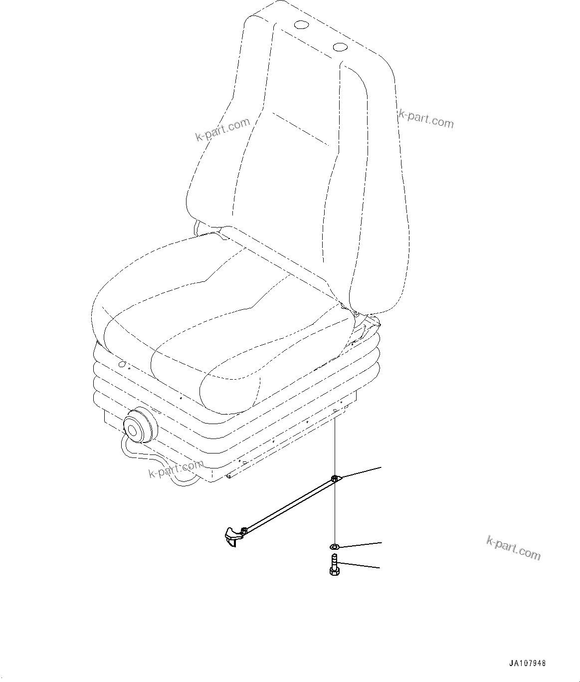 Komatsu parts book diagram for D65PX-16 S/N 80001-UP: ?НЯЪ ?А ј ?Д, Ћж•T‚Ї ( ?ЅНЯЭј ?Э АІМЯ, ШёЧІЖЭёЮ, КІКЮЇё АІМЯ)(#80001-)