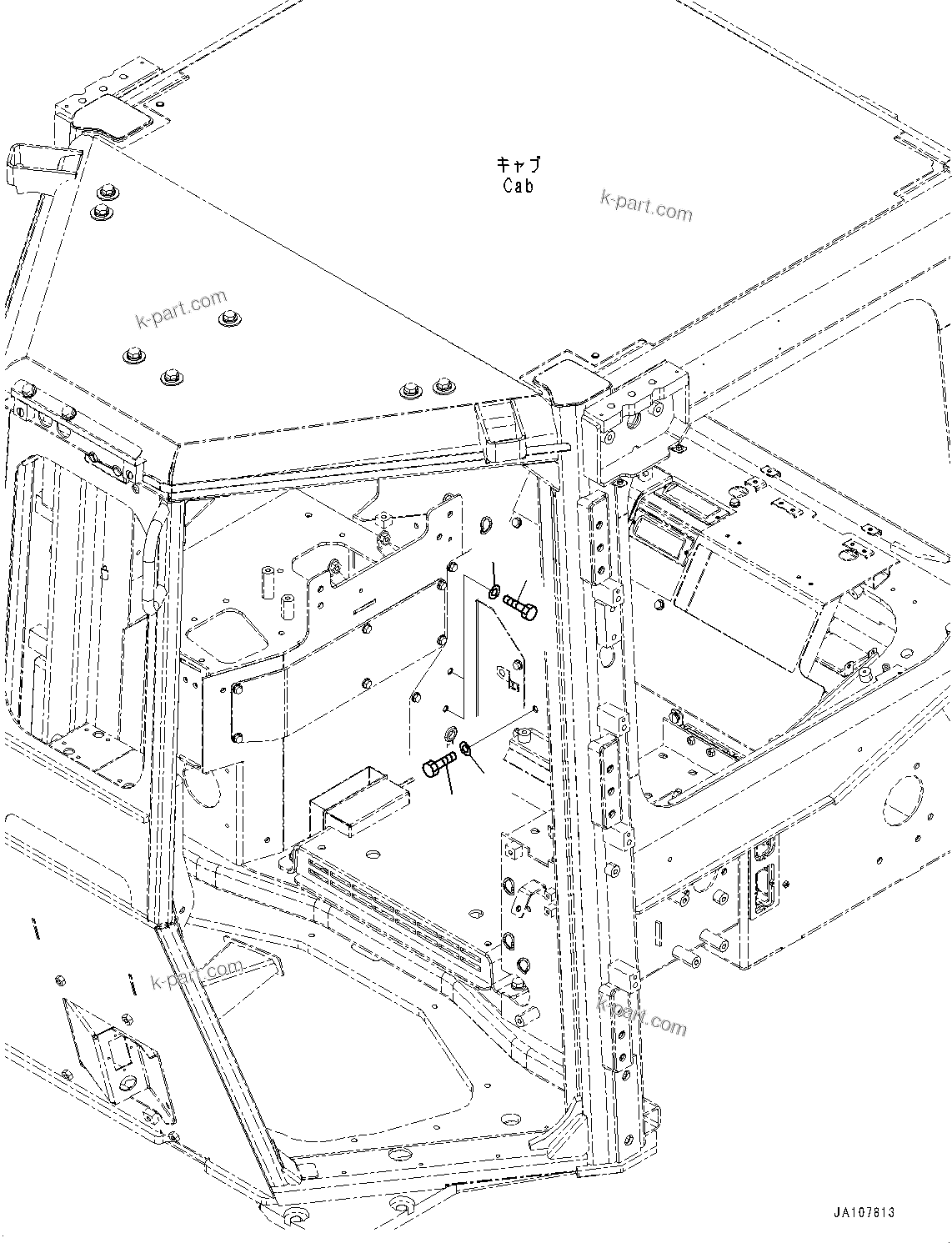 Komatsu parts book diagram for D65PX-16 S/N 80001-UP: ?НЯЪ ?А ј ?Д, МЯЧёЮ ОЮЩД (ґ ? ?  ?ЅНЯЭј ?Э АІМЯ, CVGS)(#80001-)
