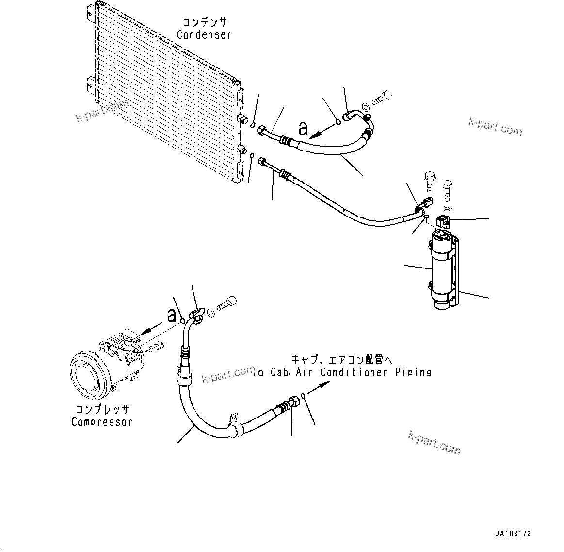 Komatsu parts book diagram for D65PX-16 S/N 80001-UP: ґ ?єЭ ХЖЇД, ”ZЉЗ(#83588-)