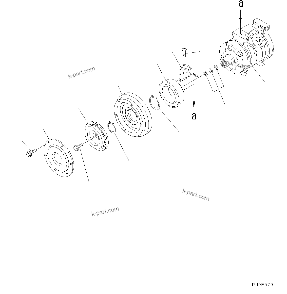Komatsu parts book diagram for D65PX-16 S/N 80001-UP: ґ ?єЭ ХЖЇД, єЭМЯЪЇ ?(#80001-)