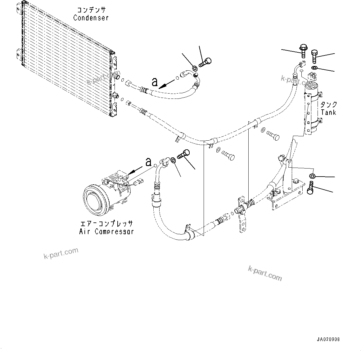 Komatsu parts book diagram for D65PX-16 S/N 80001-UP: ґ ?єЭ ХЖЇД, ОЮЩД(#80001-)