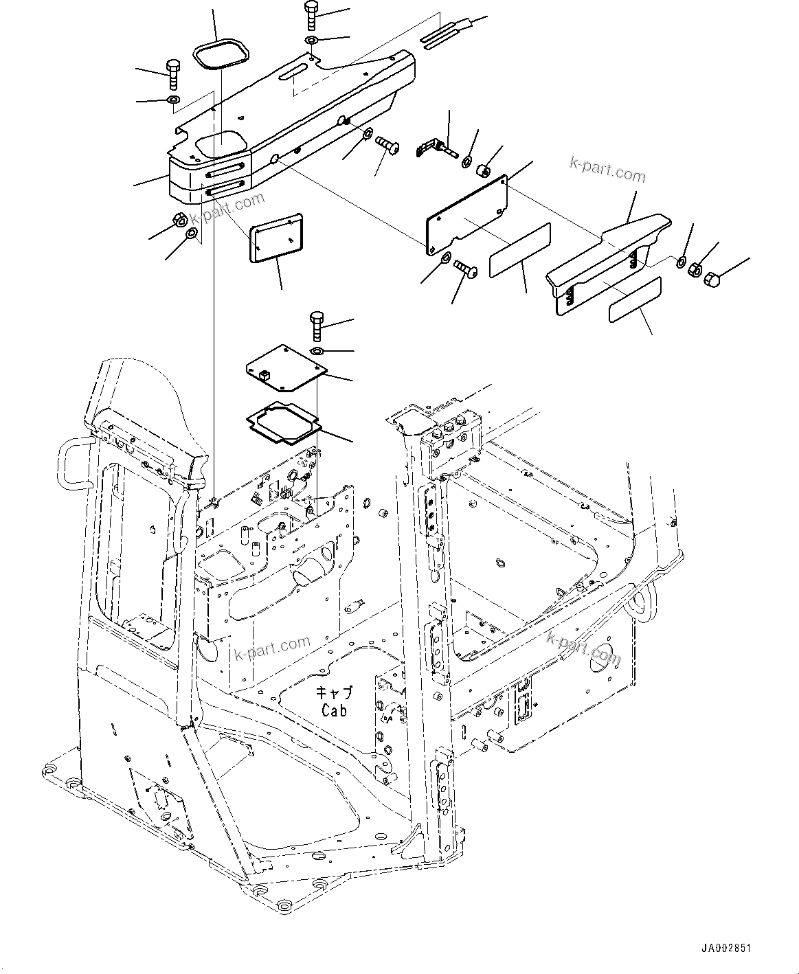 Komatsu parts book diagram for D65PX-16 S/N 80001-UP: ДЮ ? ?Ю єЭДЫ ?Щ,  ? ?СЪЅД(#80001-)