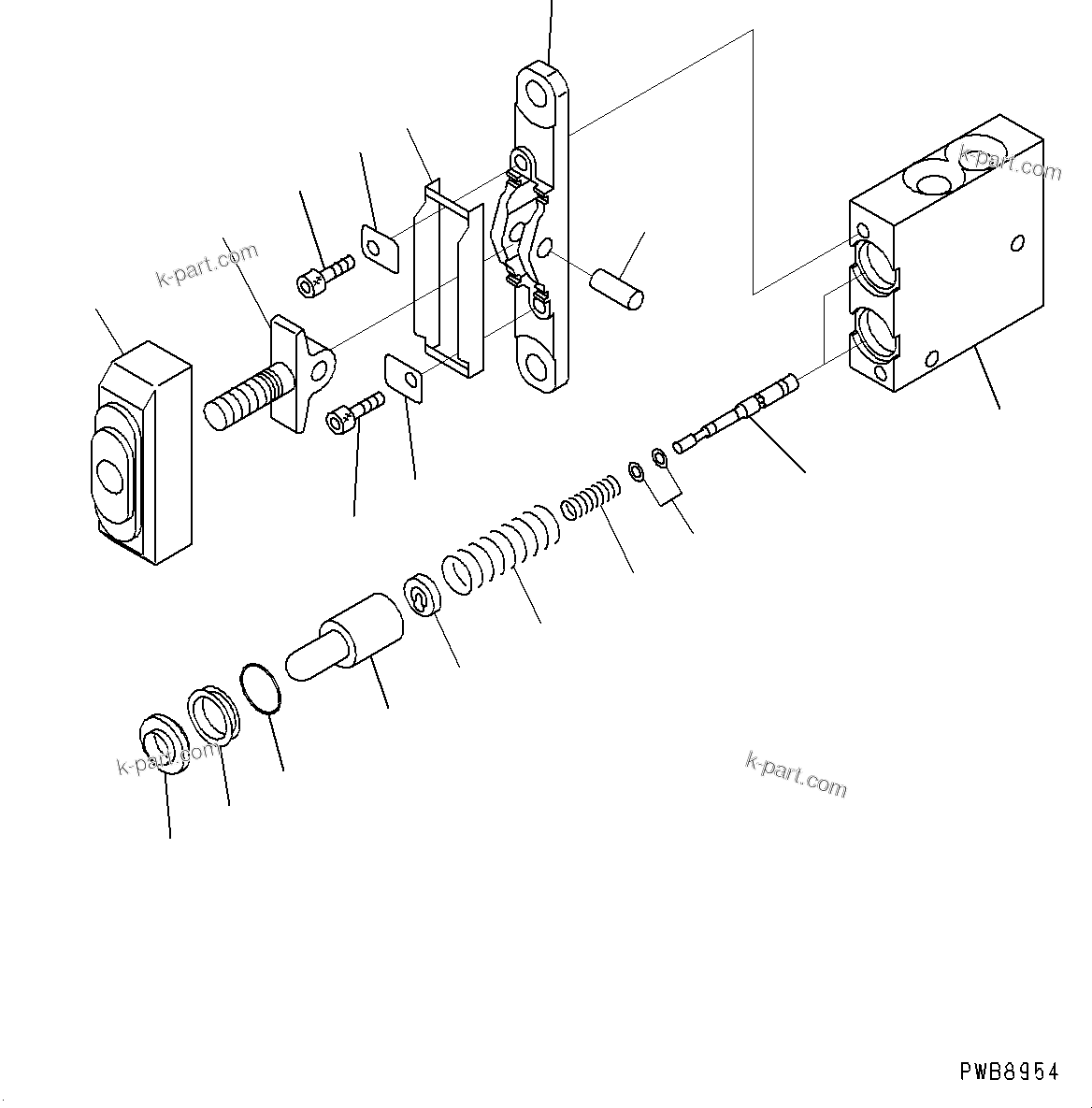 Komatsu parts book diagram for D65PX-16 S/N 80001-UP: ДЮ ? ?Ю єЭДЫ ?Щ, ШЇКЯ—P PPC КЮЩМЮ(#80001-)